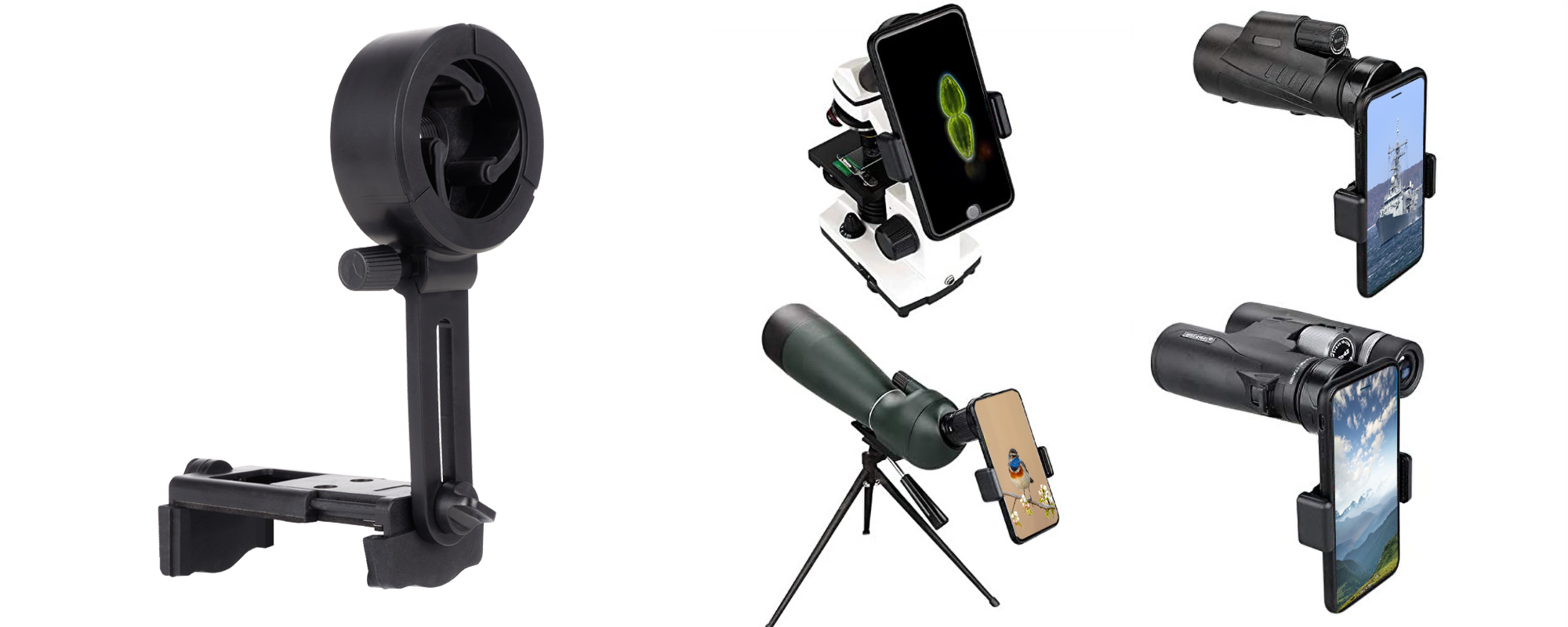 Adapter Redleaf SOM-3 do montażu smartfonów na lunetach, teleskopach i mikroskopach